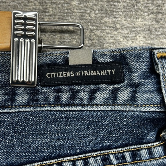 Citizen of Humanity Liya Jeans Women 31 High Rise Classi Fit Crop Blue Denim USA - Picture 14 of 15